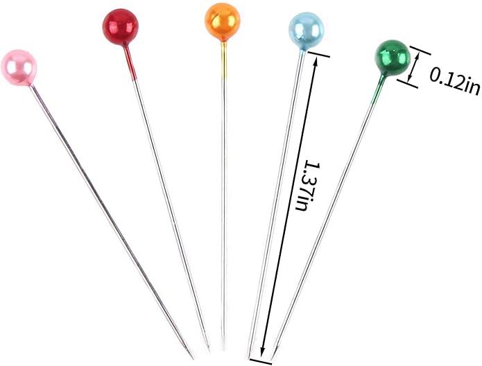 Pack of 480 Colorful Ball Pins for Stole, Abaya, Hijab & Scarf Brooch  (Multicolor)